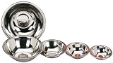 NEW Set of 5 Stainless Steel Mixing Bowls Kitchen TOOLS
