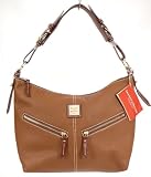 Dooney & Bourke All Weather Leather Hobo Bag Saddle Brown