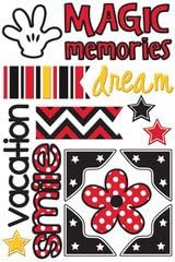 Queen and Company - Magic Collection - Self Adhesive Chipboard Stickers - Magic