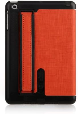 Gentne Smart Ipad Mini / Ipad Mini 2 Case Cover Full Body Protection with Front & Back Pu Leather Case Cover with Magnetic Sleep Sensor (Orange)