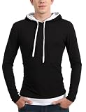 Doublju Mens Casual string hoodie shirts 41G 6mS5jML. SL160 Doublju Mens Casual string hoodie shirts