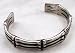 Gothic BONES Silver Tone PEWTER BRACELET