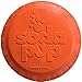 SodaPup - Natural Rubber Bottle Top Flyer - Dog Flying Disc - Fetch Toy - Orange - Large - Made in USA