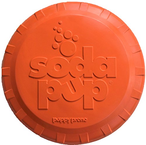 SodaPupBottle Top – Durable Flyer Retrieving Toy Made in USA from Non-Toxic, Pet-Safe, Food Safe Natural Rubber for Bonding, Physical Exercise, Building Confidence, Teaching Self-Control, & More