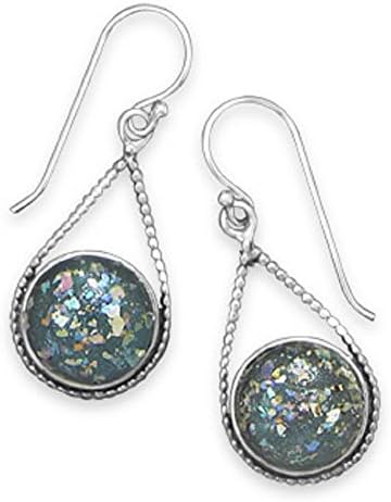 Roman Glass Drop Earrings