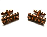 Classic Copper Buckle Formal Cufflinks with Gift Box