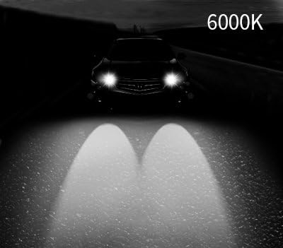 Aokland 55w HID Xenon Conversion Kit with Digital Ballasts Multiple Sizes and Colors (H27/880/881, 6000K)