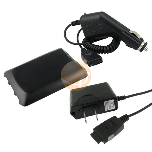 3pc Kit Battery+Car+Wall Charger Kit For ATT LG CU500