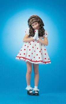 Shirley Dimples Polka Dot Dress Child Halloween Costume Size 8-10 Medium