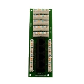 Leviton 47609-4DP 1 x 4 Combo Phone and Data Board