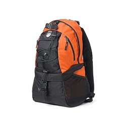 Aw Video SLR Digital Camera Backpack Bag 200mm Lens Adjustable Divider Holds Tripod Orange