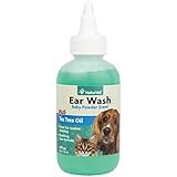 NaturVet 978042 Ear Wash with Teatree Oil for Pets, 8-Ounce
