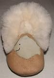 Tibet PLATEAU soft sole infant leather baby shoes BOOTIES with FLEECE white fish