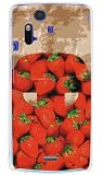 いちごパイ (クリア) / for Xperia acro SO-02C/docomo【SECOND SKIN】 マクド