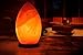 HemingWeigh Natural Himalayan Hand Crafted Crystal Salt Rock Oval Lamp with Wood Base