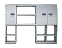 Garagemaid GM8410801 One Large Cabinet, One Cabinet, and Three-Shelf Storage System
