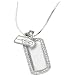 LogoArt Seattle Seahawks Sterling Silver Dog Tag