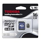Toshiba microSDHC 16GB　Class4 SD変換アダプター付属 東芝 クラス4 海外向パッケージ品