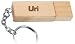 Engraved Wooden USB Flash Drive 8 GB with chain - Engraved name Uri