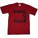 GANG OF FOUR 7 LOGO Cardinal S/S Cotton T-Shirt