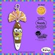 Kooky Klicker Pen Keychain Sandy