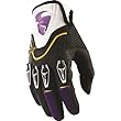 Thor MX Flow Men's Off-Road Motorcycle Gloves w/ Free B&F Heart Sticker Bundle - Purple