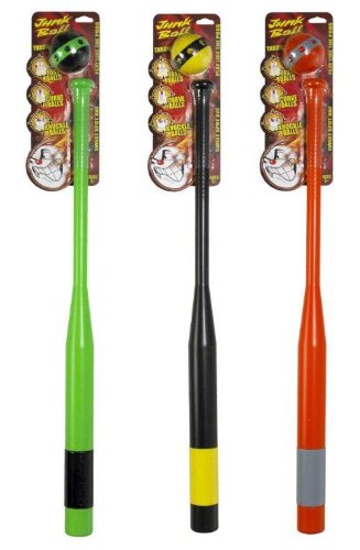 Little Kids Junk Ball Neon Bat and Ball Set (Assorted Neon Colors)-image
