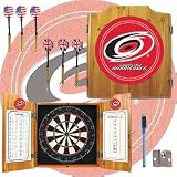 NHL Carolina Hurricanes Dart Cabinet includes Darts and Board