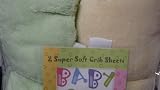 Microplush Fitted Crib Sheet (2) One Mint Green One Pale Yellow