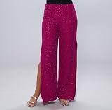 Beaded Evening Pant - Best seller for Evening, Formal, Holiday, Party, Wedding by Sean Collection (574) Fuschia