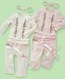 First Impressions Baby Girl 3 Piece Cardigan and Pants Set