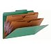 Smead Classification Folder, Legal, 2 Pockets, 2/5 Right Of Center, Green, 10 per Box (19083)