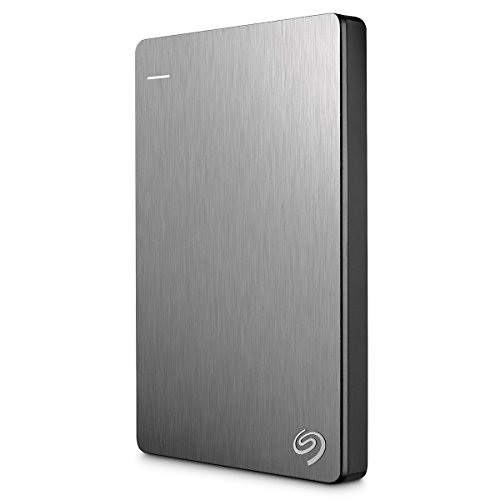 Seagate Backup Plus Slim Portable USB 3.0 External Hard Drive Enclosure (Silver)