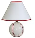 Ore International Ceramic Baseball Lamp
