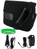 ASUS Eee PC 1000HA 10-Inch Netbook Messenger Bag - Bundle with Car and Home Charger