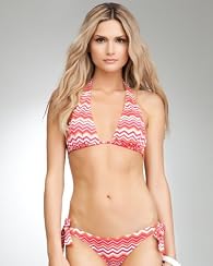 Chevron Halter Bikini Top