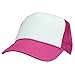 DALIX Two Tone Trucker Hat Summer Mesh Cap with Adjustable Snapback Strap (Hot Pink)