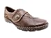 Earth Origins Women's Evelyn Almond Grained Leather & Silk Pig Suede Strap-On Loafers