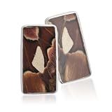 Aymara Brown Sea Rectangle Butterfly Cufflinks-CL-AYA-0031