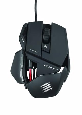 Mad Catz R.A.T. 3 Gaming Maus, 3500 dpi, PC und MAC, schwarz