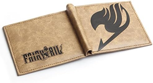 Godland Boy's Cartoon Fairytail Leather Folding Wallet Student Gift Light Yellow