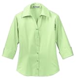 Port Authority - Ladies 3/4 Sleeve Open Neck Blouse. L629