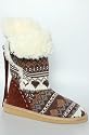 Sugar The Cardigan Sweater Boot in Brown,Shoes for Women