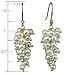 White Cultured Pearl Bunch Earrings in 18k Yellow Gold Overlay Sterling Silver