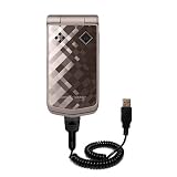 Coiled Power Hot Sync and Charge USB Data Cable w/ Tip Exchange for the Sony Ericsson z555a - Gomadic Brand
