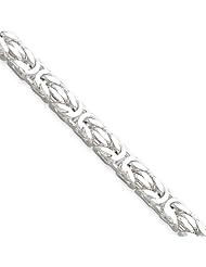 4.25mm, Sterling Silver, Byzantine Chain, 20 inch