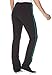Women's Plus Size Petite Stretch Bootcut Yoga Pants With Side Stripes