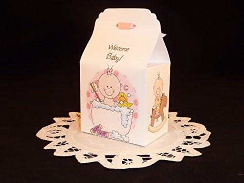 Bath Time Baby Shower Favor Box Kits - Girl