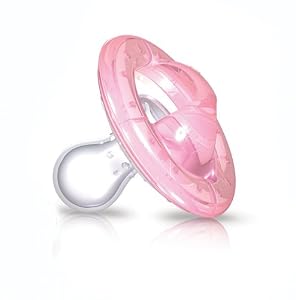 Nuby Cherry Softflex Pacifier 6-12 Months, 2 Pack, Colors May Vary