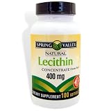 Spring Valley - Lecithin Concentrate from Soy 400 mg, 100 Softgels